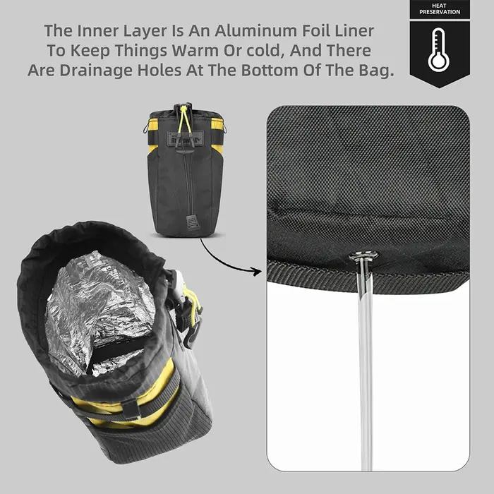 Rhinowalk sac de bouteille d'eau de vélo