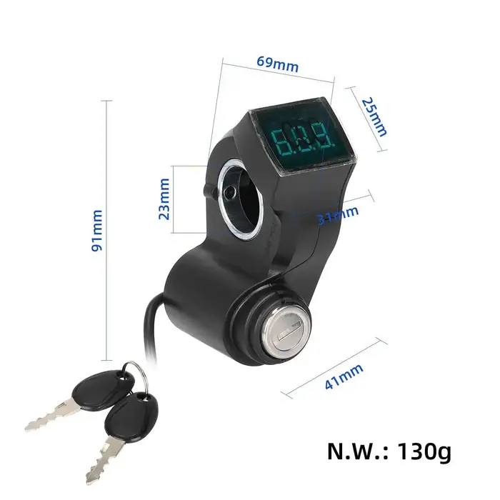Serrure d'allumage avec 2 clés pour Scooter électrique KUGOO M4 PRO