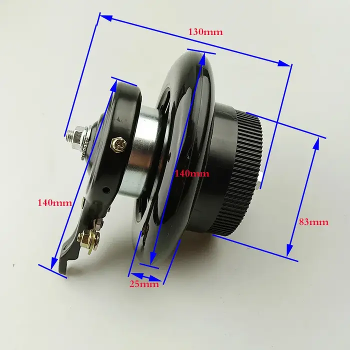 Roue Solide en PU de 6 Pouces et 140mm avec Kit de Frein à Tambour