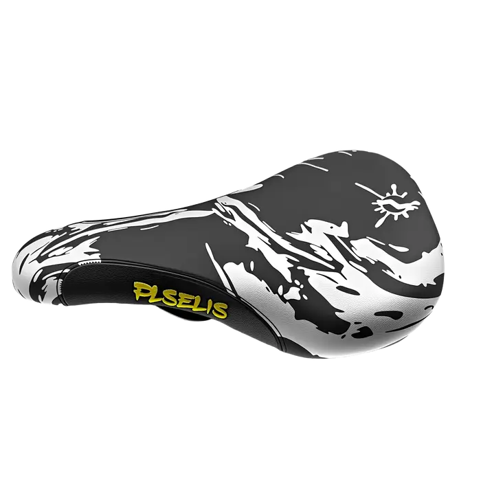 Selle de vélo de montagne PLSELIS de haute qualité : dessus en cuir PU, base en nylon, coussin en ép