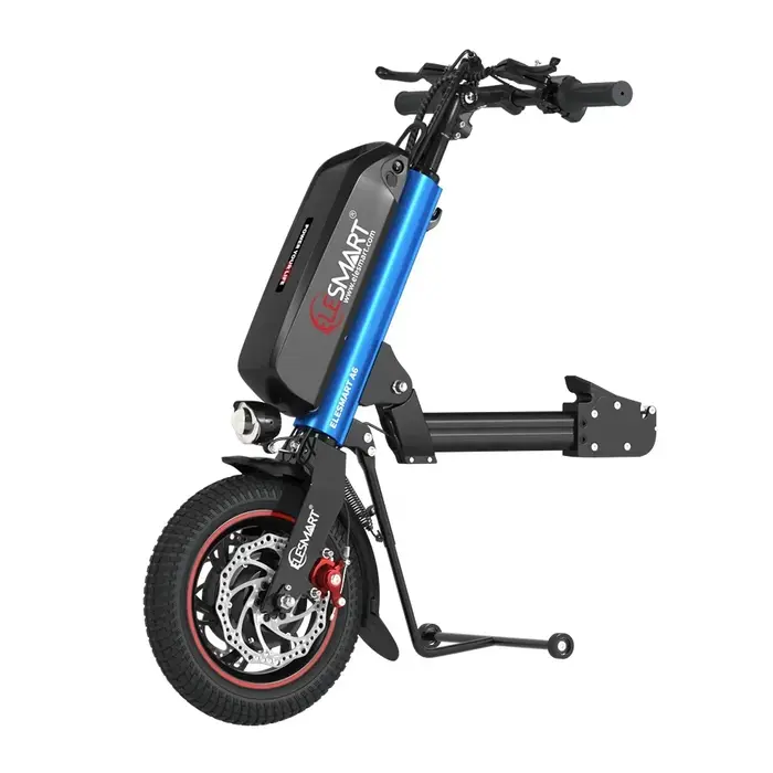 Handbike électrique A6 36V/48V 500W, attache pour fauteuil roulant, roue de 12 pouces, pour personne