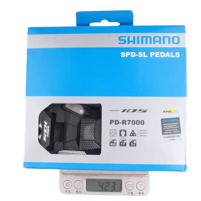 Shimano-Pédales autobloquantes en fibre de carbone pour vélo