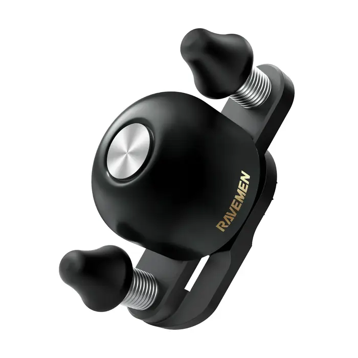 RAVEMEN Q3 Sonnette de vélo de route à double marteau en alliage de cuivre pour adultes, compatible