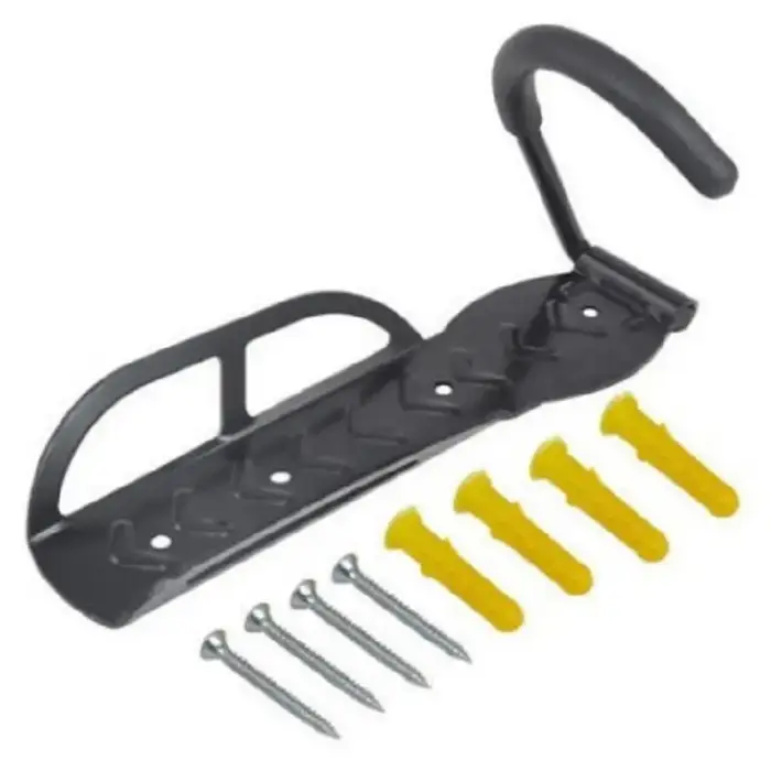 1 pièce de support mural robuste en acier pour vélo avec matériel d'installation, idéal pour le stockage de vélos à domicile ou dans un garage.