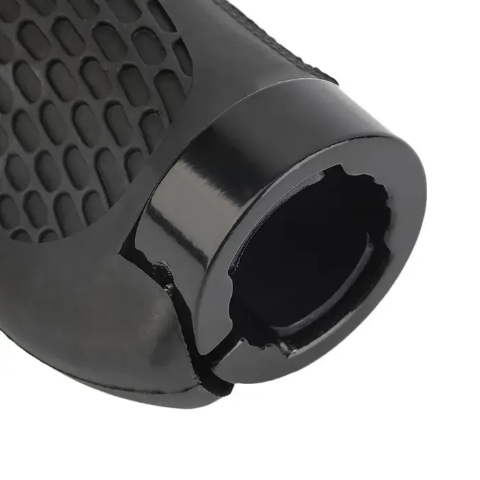 Guidons ergonomiques blancs pour vélo de montagne réglables de 300 à 400 mm avec levier de frein pour confort sportif