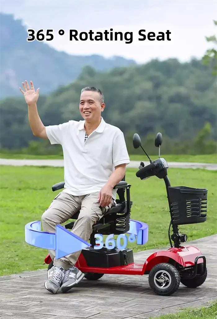 Trottinette Électrique Pliable avec Siège pour Parents et Enfants