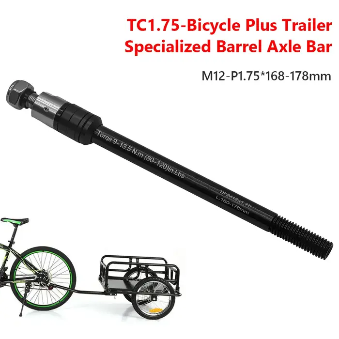 Remorque de vélo à axe traversant 160-178mm