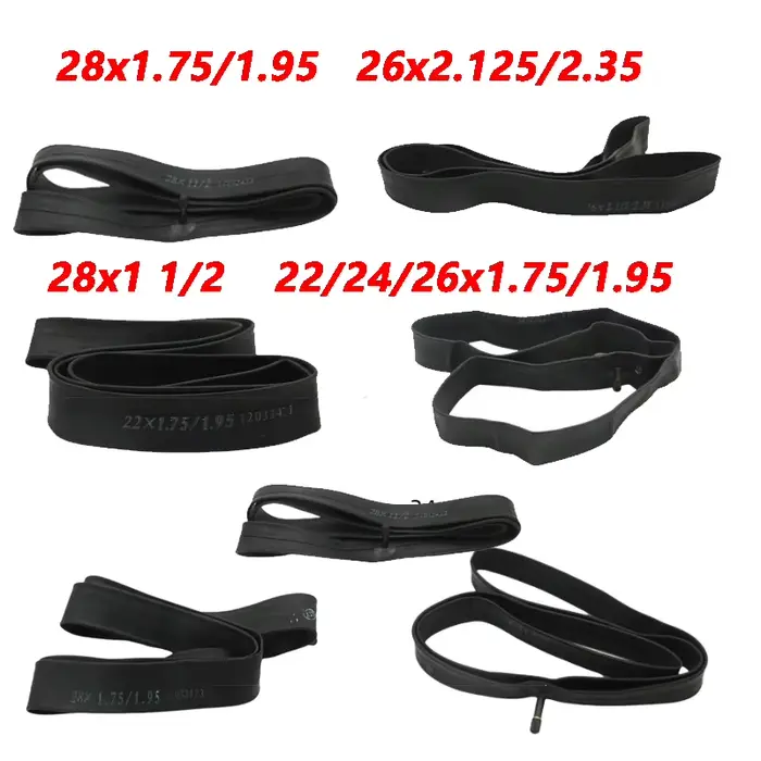 Chambre à air pour vélo 12/22/24/26/28x/1.50/1.95/1.75/2.125 pouces