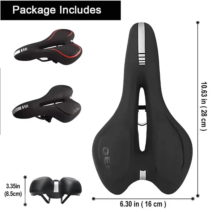 Selle de vélo en gel, selle de vélo de montagne VTT