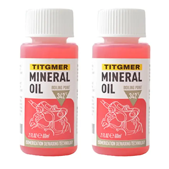 1/2/4/6/8/10/12 pièces système d'huile minérale de frein de vélo 60ml huile fluide cyclisme vélos de montagne pour