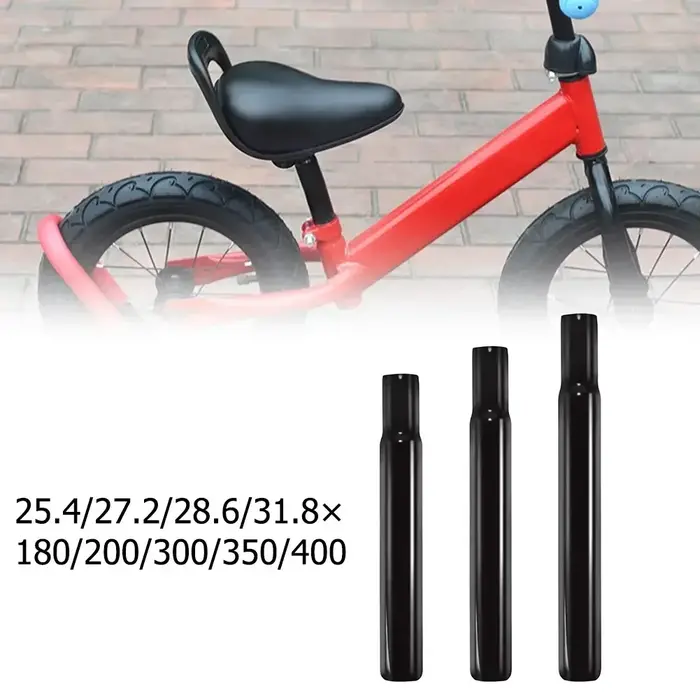 Tige de selle de vélo tige de selle en acier 180-400mm 25.4-31.8mm Tube pour enfants pièces de chais