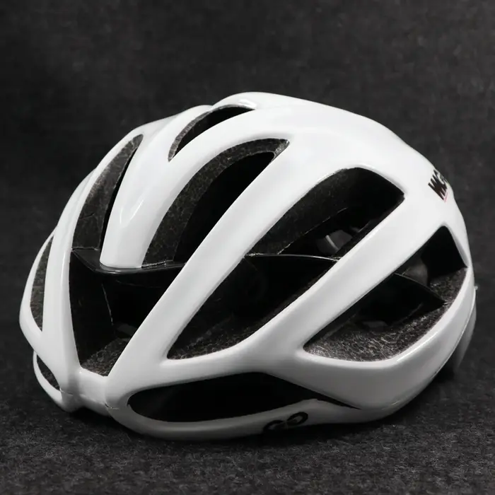 Casque de vélo de course Aero blanc, casque de vélo de route, sports de plein air, casques de protec