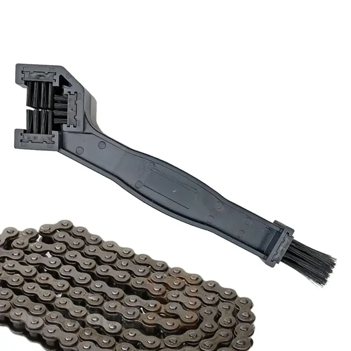 Brosse de nettoyage de chaîne de moto, brosse de nettoyage de chaîne de vélo, brosse de nettoyage de chaîne simple et pratique pour moto et vélo