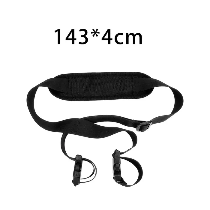 Sangle de transport universelle en polyester pour scooter et vélo pliable avec épaulière réglable et poignées robustes pour transport facile de matériel de sport