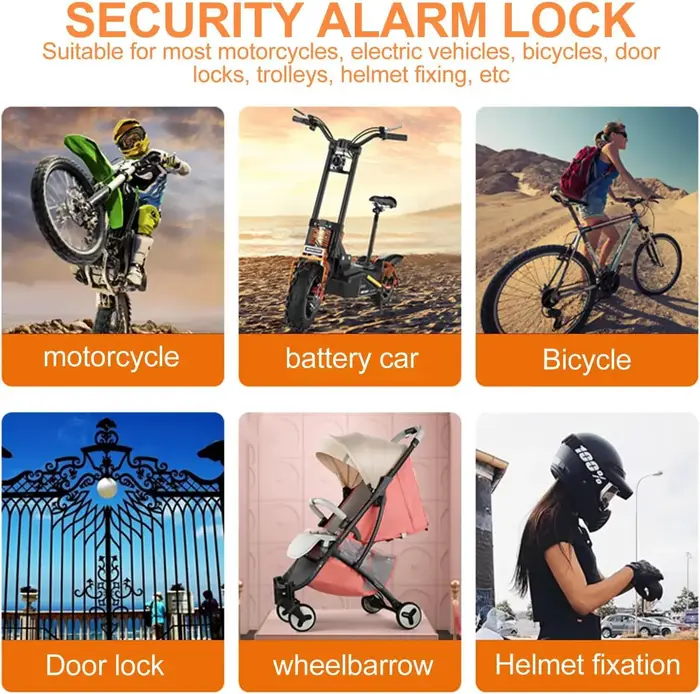 Antivol de frein à disque pour scooter avec câble de rappel spiralé, antivol de sécurité pour moto, scooter, vélo électrique, skateboard