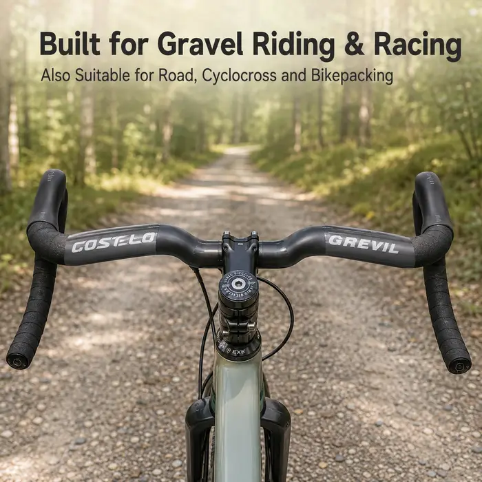 Guidon de vélo de gravier en carbone GREVIL T1000