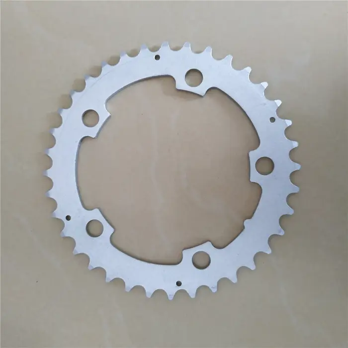 Plateau de vélo de route 110BCD 52T 36T CNC, couronne à Double vitesse, roue de vélo pliante argenté