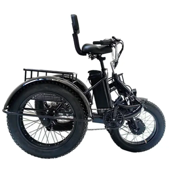 Tricycle électrique pliant à 3 roues de 20 pouces pour adultes