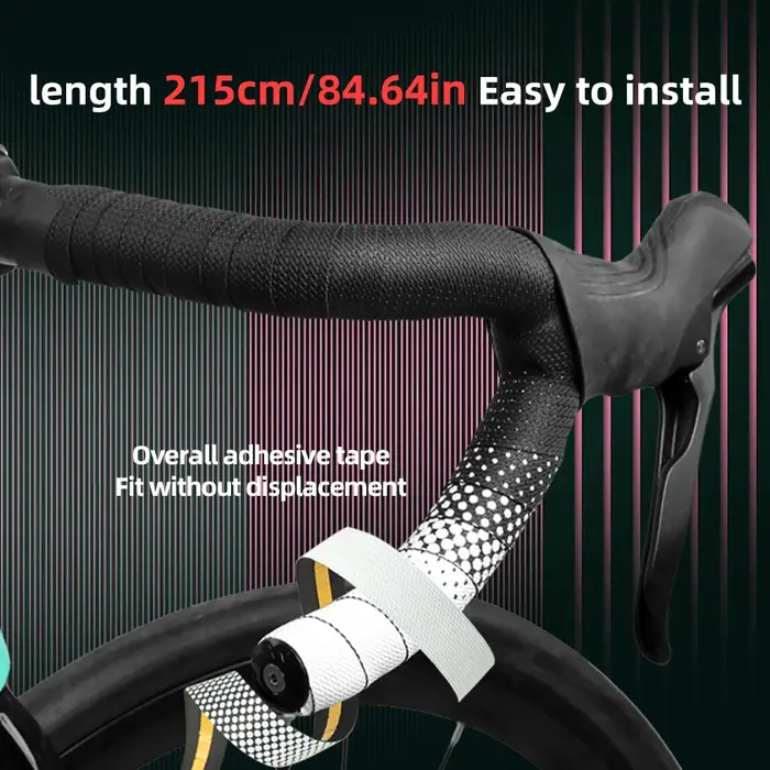 VXM – barre de bande de guidon de vélo de route, PU EVA, poignées de cyclisme, antidérapantes, absorbant les chocs, confort avec bouchon d'extrémité, accessoires de vélo