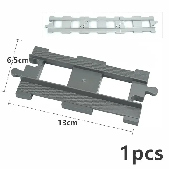 Accessoire de Transport de voiture de Train urbain, bloc de construction de Rail d'ameublement droit
