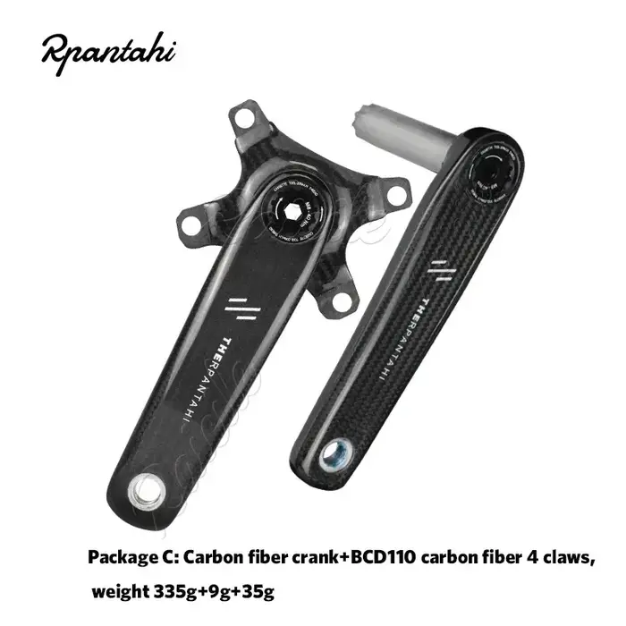 Pédalier de vélo de route RPANTAHI en fibre de carbone