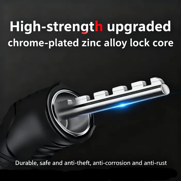 Antivol à combinaison à 4 chiffres avec câble en acier et protection par mot de passe pour vélo – Accessoire de sécurité pour bicyclette