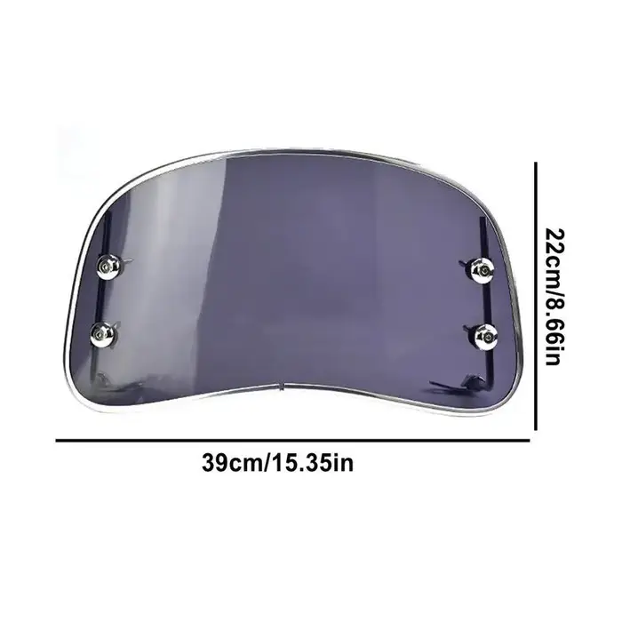 Déflecteur de vent semi-circulaire pour pare-brise de moto et Scooter