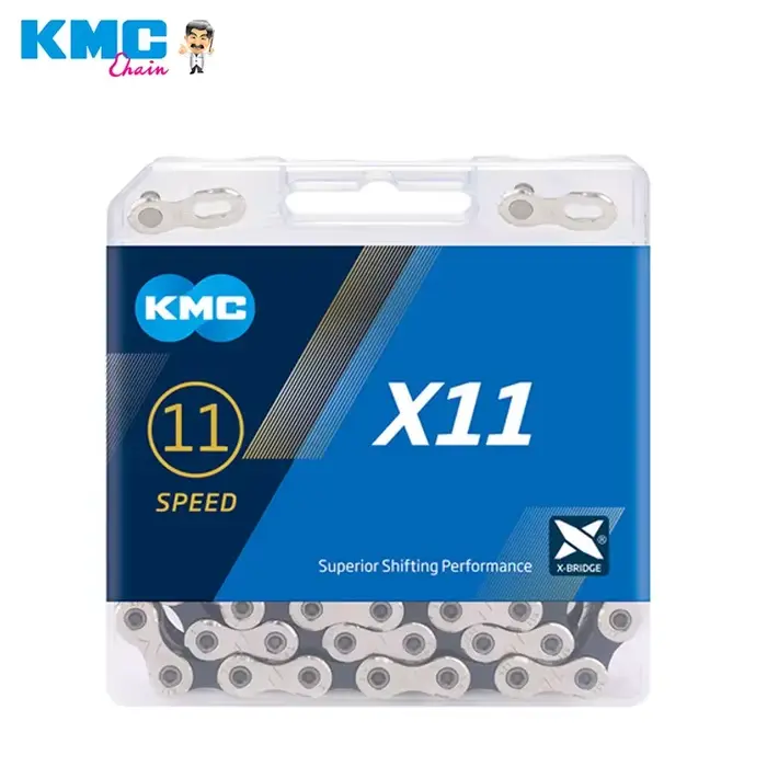 Chaîne de vélo KMC X8 X9 X10 X11 X12 pour route/VTT 8v 9v 10v 11v 12v 118L 126L, chaîne de vélo électrique avec Quick-Link pour SHIMANO SRAM
