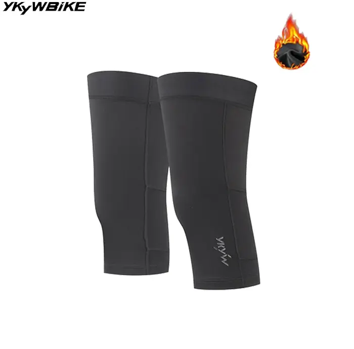 YKYWBIKE hiver chauffe cyclisme genou thermique polaire vélo court demi jambe Protection Compression