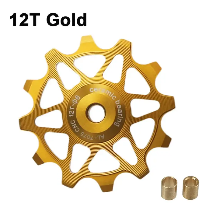 Dérailleur arrière de roue Jockey de vélo 12T 14T, poulie en céramique, rouleau de guidage de vélo d
