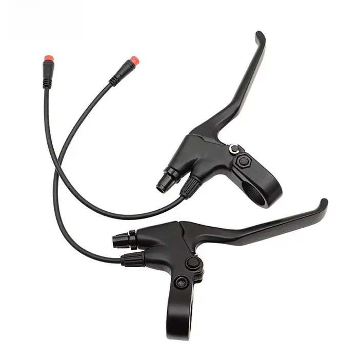 Leviers de frein de vélo électrique à 2 broches, pour guidon de 22mm, avec alimentation coupée et co
