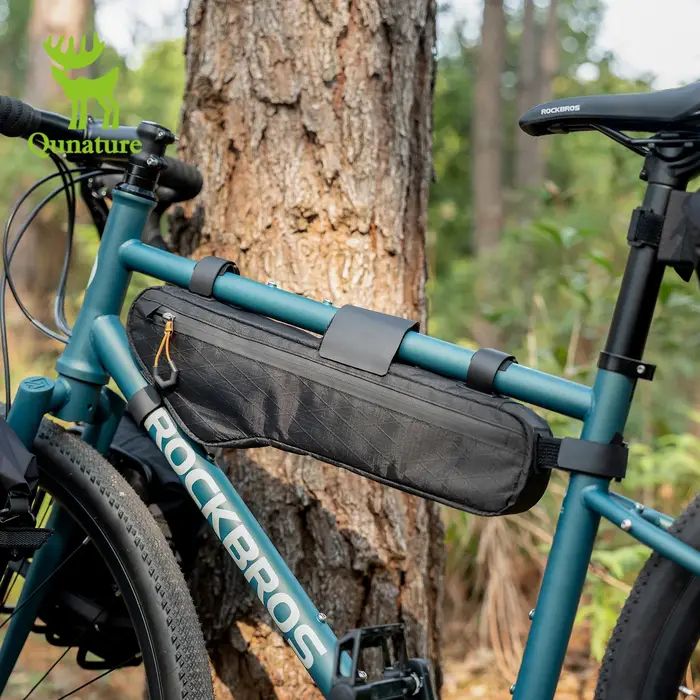 Qunature sac de vélo sac de cadre de vélo grande capacité étanche vtt et vélo de route sac de cyclis