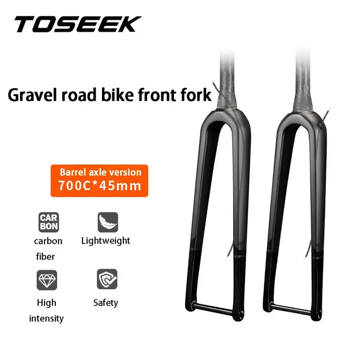 TOSEEK vélo fourche avant en Fiber de carbone gravier