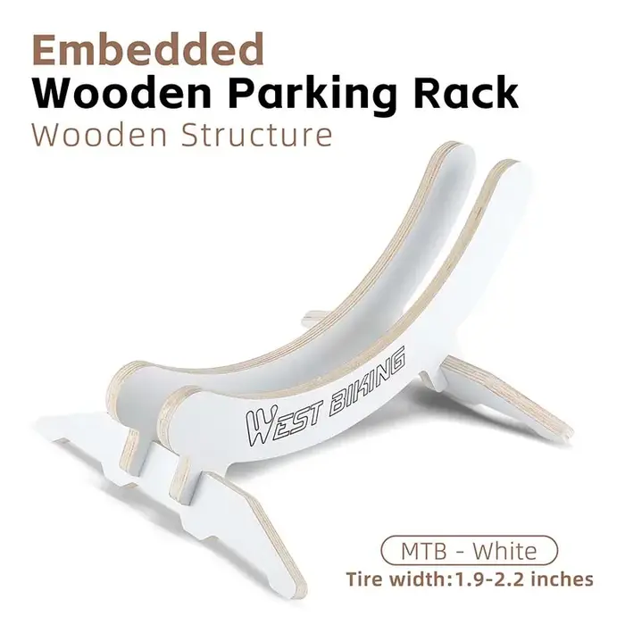 Support de stationnement de vélo réglable en bois WEST BIKING, support détachable en panneau composi