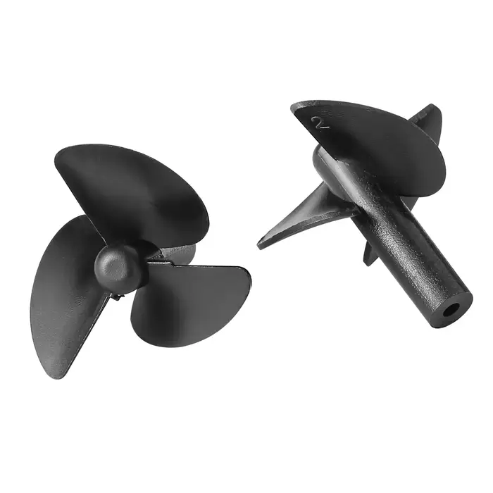 Propulseur de rechange à 3 lames pour bateau amorceur en plastique solide avec protections anti-herbes pour pêche sportive et navigation fluide