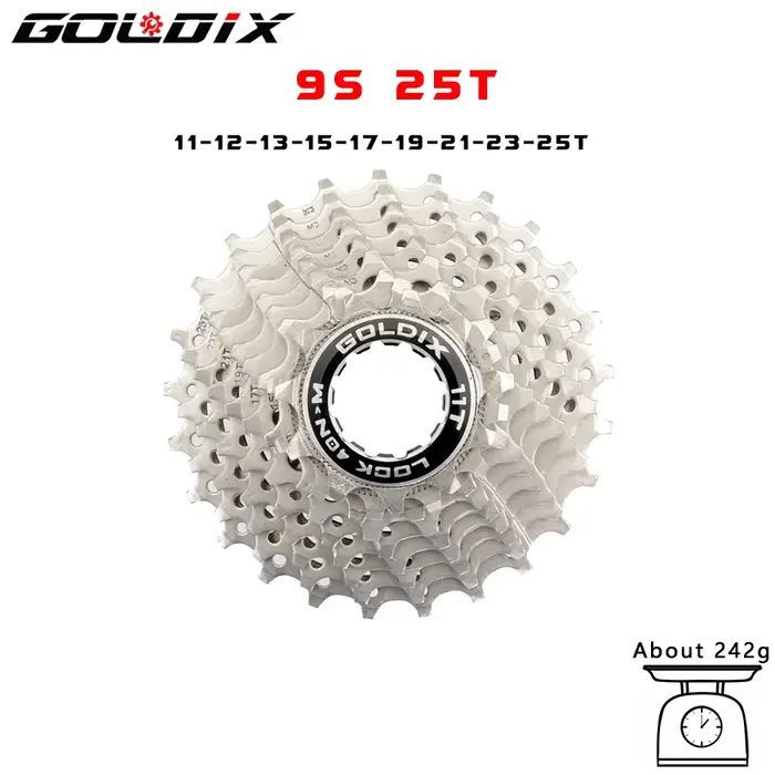 GOLDIX vélo de route 8 9 10 11 vitesses Velocidade 11-25T/28T/32T/34T/36T Cassette