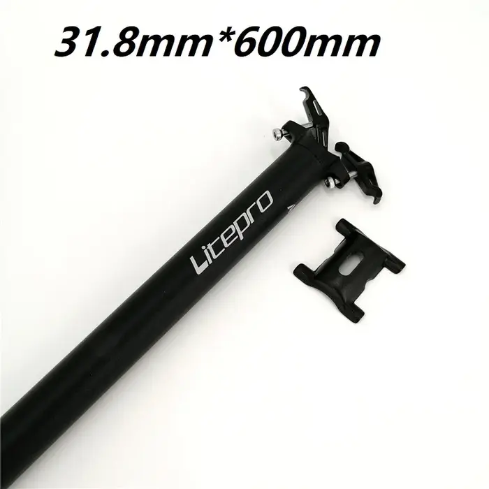 Tige de selle en alliage d'aluminium pour vélo pliant 31.8mm 33.9mm 600mm 650mm haute résistance pour vélo urbain et balade personnalisable en quatre couleurs