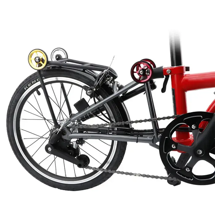 Litepro vélo pliant roue facile pour Brompton alliage d'aluminium CNC Easywheel ultraléger roulement scellé roues poussoirs pièces de cyclisme