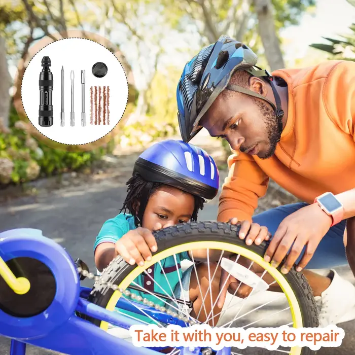 Kit de réparation de pneus tubeless pour vélo