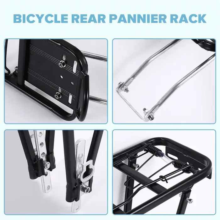 YDSC support de sacoche arrière étagère de vélo de montagne accessoires de support en alliage d'alum