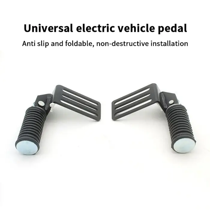 Repose-pieds avant de véhicule électrique de qualité : paire de pédales pliantes en métal