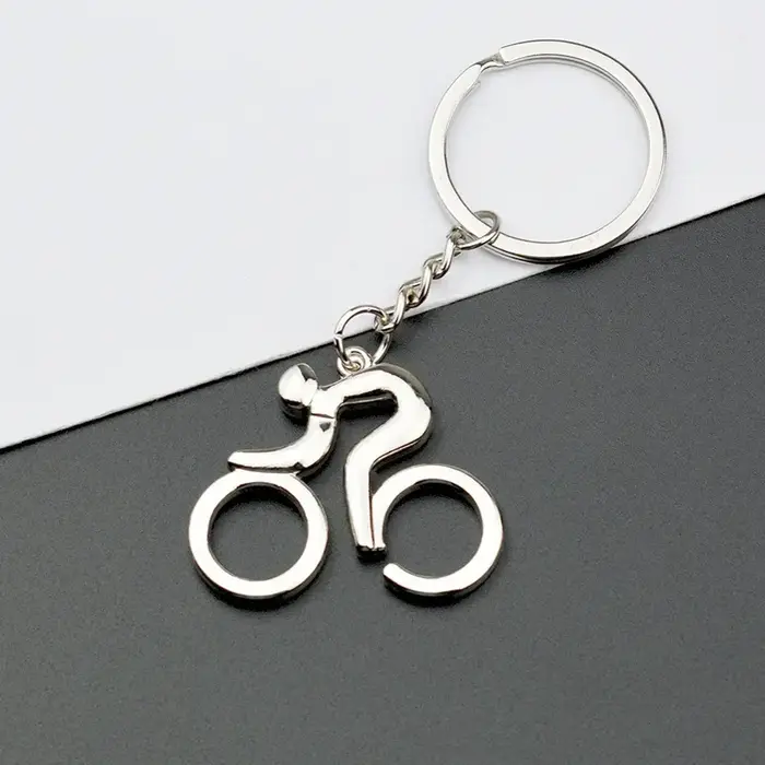 Porte-clés de vélo rétro Vintage en métal