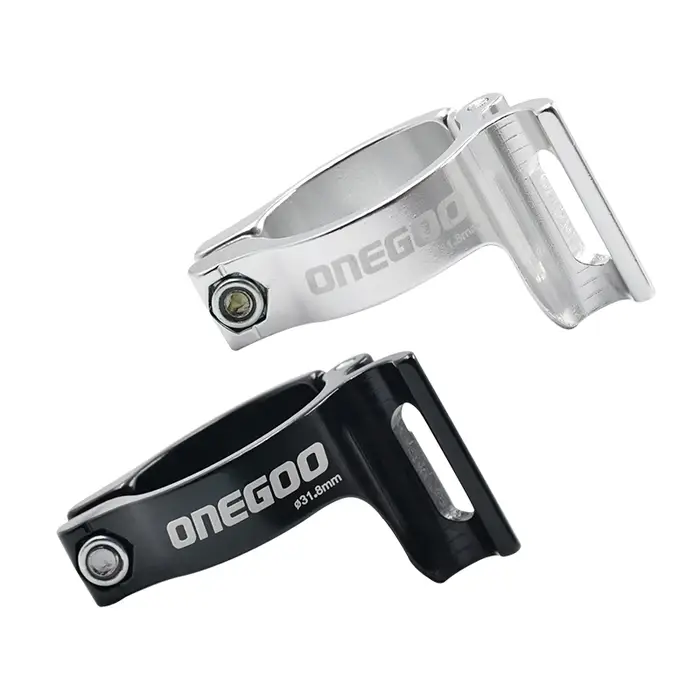 Pince d'adaptateur réglable pour dérailleur de vélo en alliage d'aluminium épais artisanat CNC pour guidon 28.6 31.8 34.9mm noir gris rouge orange vert blanc