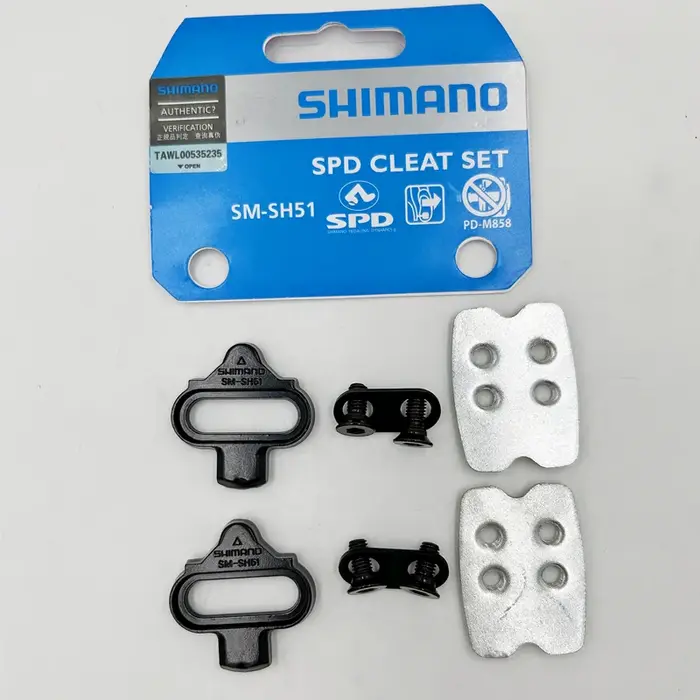 Plaquettes de pédales Shimano SPD SM SH51 SH56 pour VTT