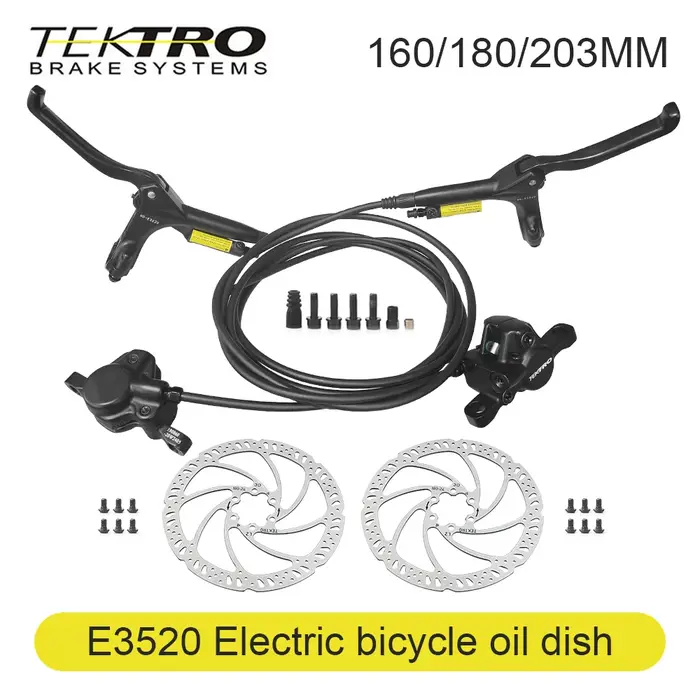 TEKTRO HD-E3520 e-bike hydraulique frein à disque capteur puissance contrôle 160/180/203mm Rotor vtt vélo électrique frein