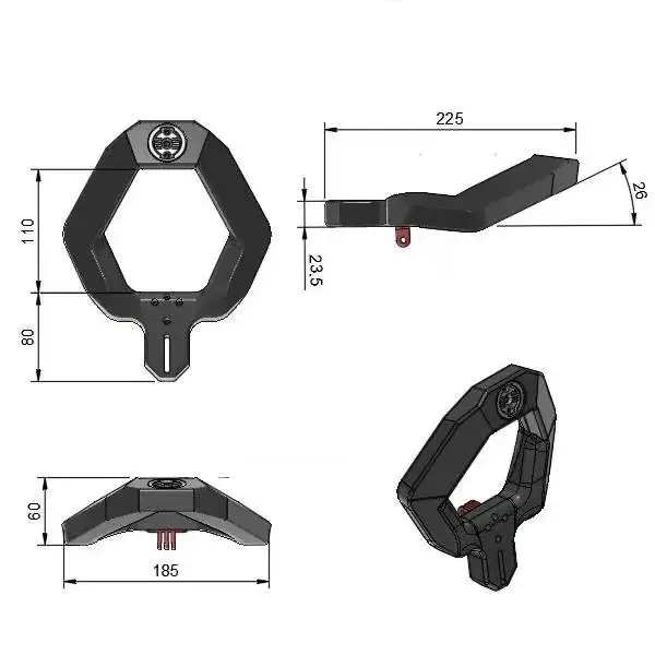 Barre d'extension de guidon de vélo de route imprimée en 3D PETG-CF