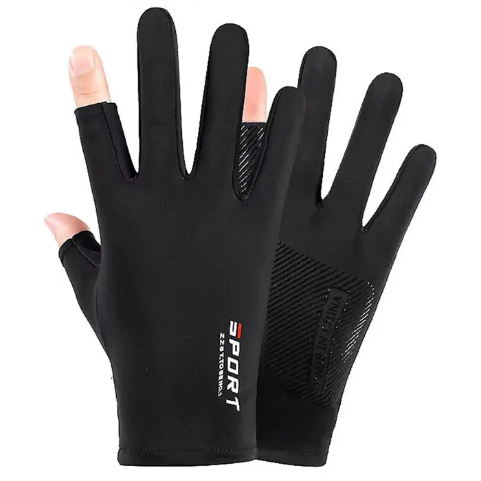 Gants de cyclisme antidérapants en soie glacée pour hommes et femmes