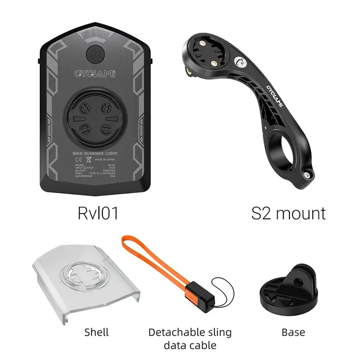 CYCLAMI RVL01 phare de vélo feu avant diurne 5000mAh visibilité de sécurité