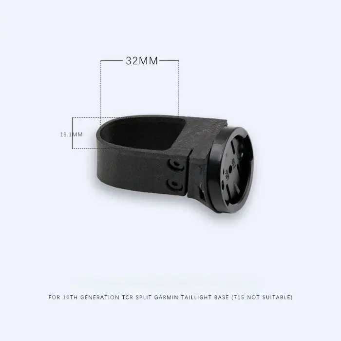 Support de fixation pour éclairage arrière Giant TCR 10 pour radar Garmin Varia