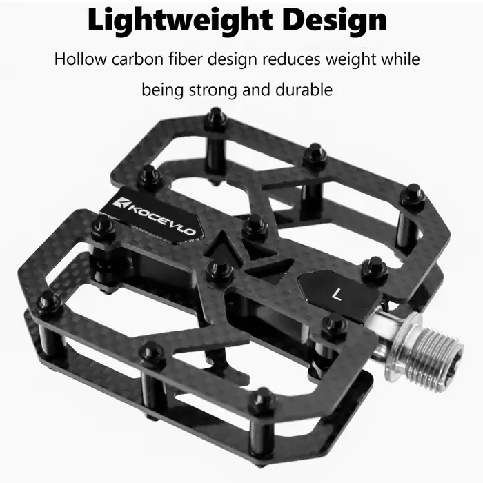 Pédales de vélo ultralégères en fibre de carbone
